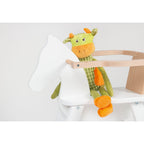 Rocking Horse "Pinolino" met ring, wit/natuurlijk