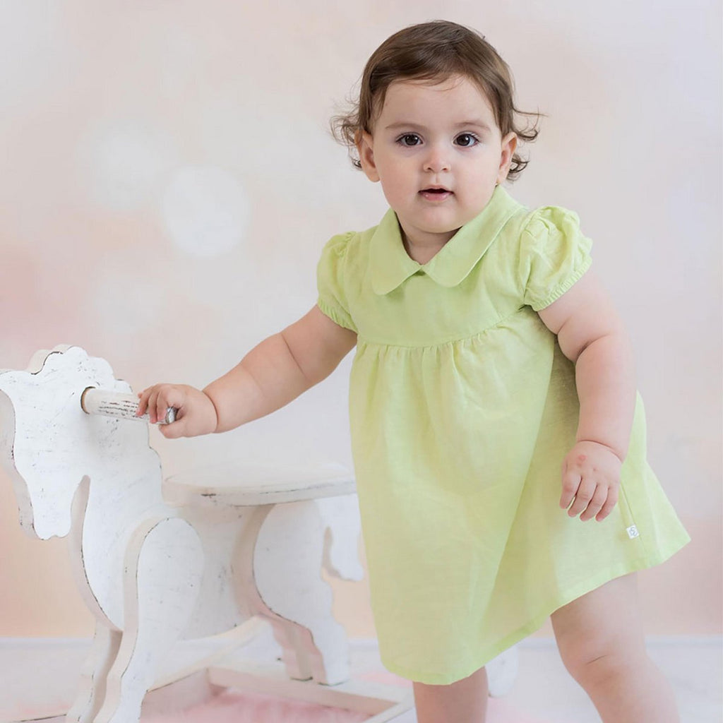 OrganicEra Organic Hemp Dress, Apple Green