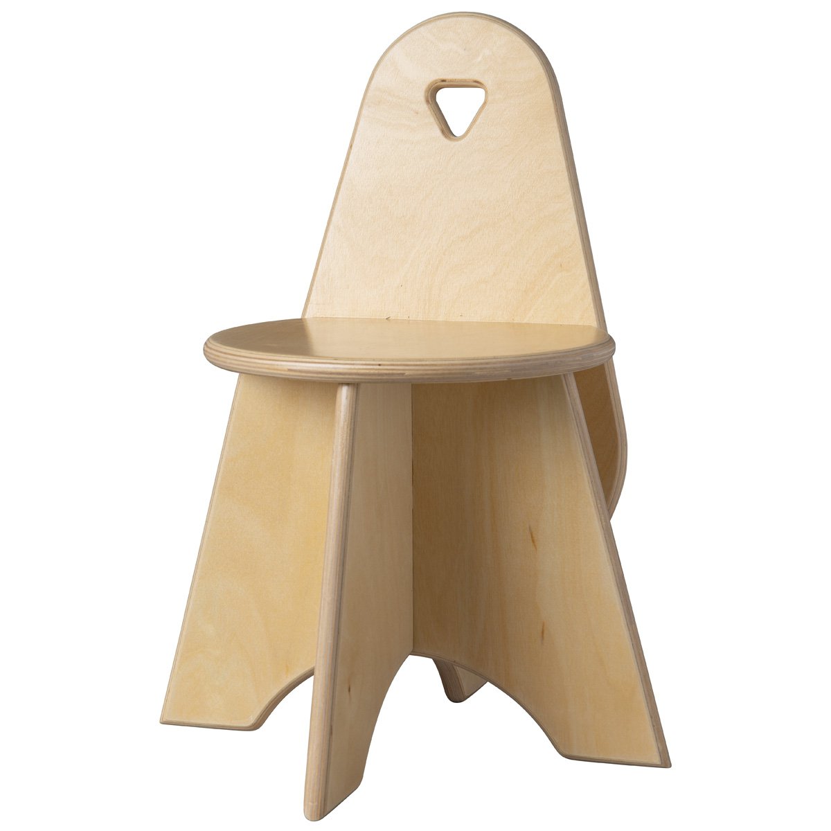 Van Dijk Toys houten Stoel Apollo voor Kleuters - Naturel ( kinderopvang kwaliteit)