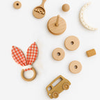 Gingham biologisch katoenen bijtring