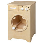 Van Dijk Toys houten speelgoed wasmachine - Naturel met wit (Kinderopvang kwaliteit)