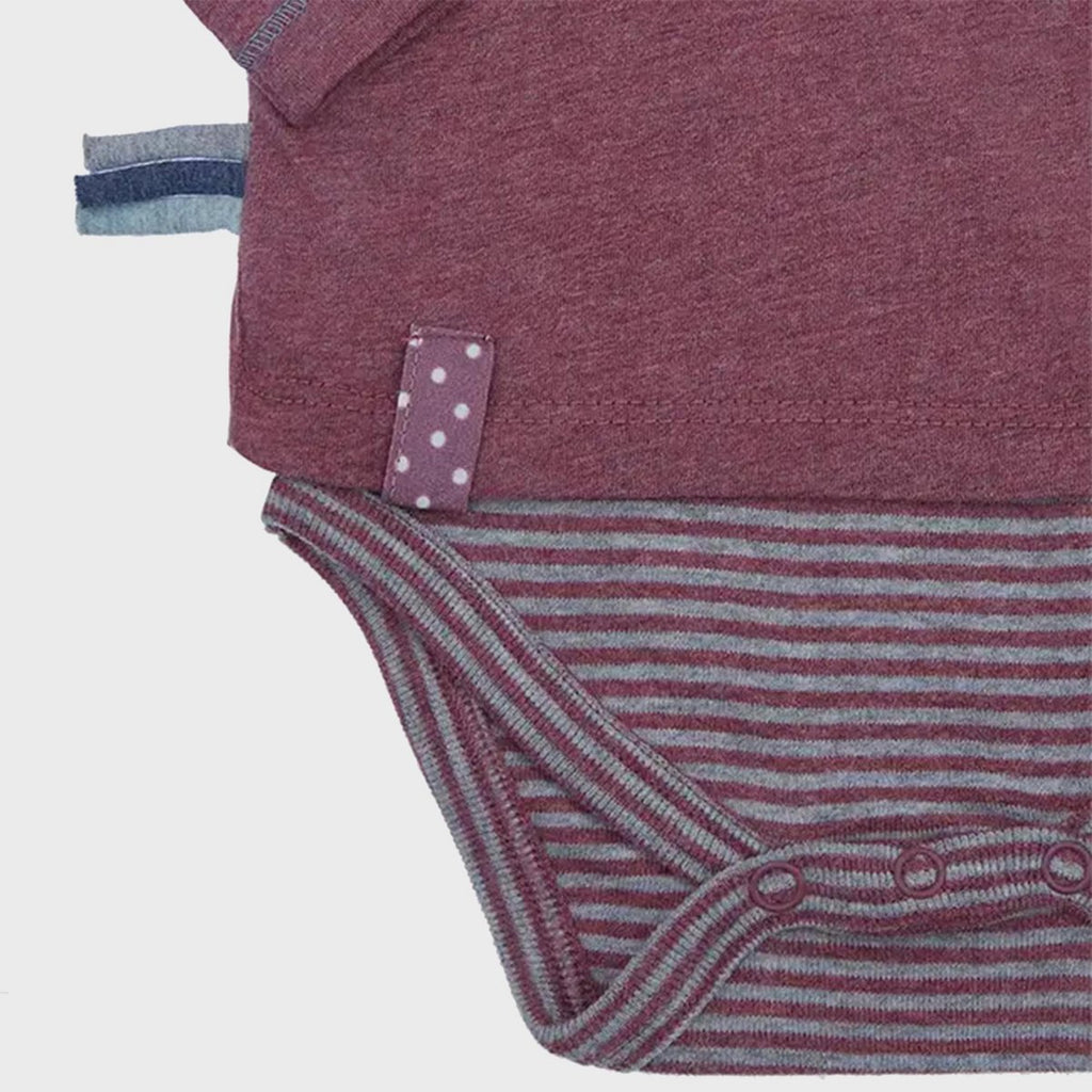 OrganicEra Organic Baby L/S T-shirt body, bordeaux