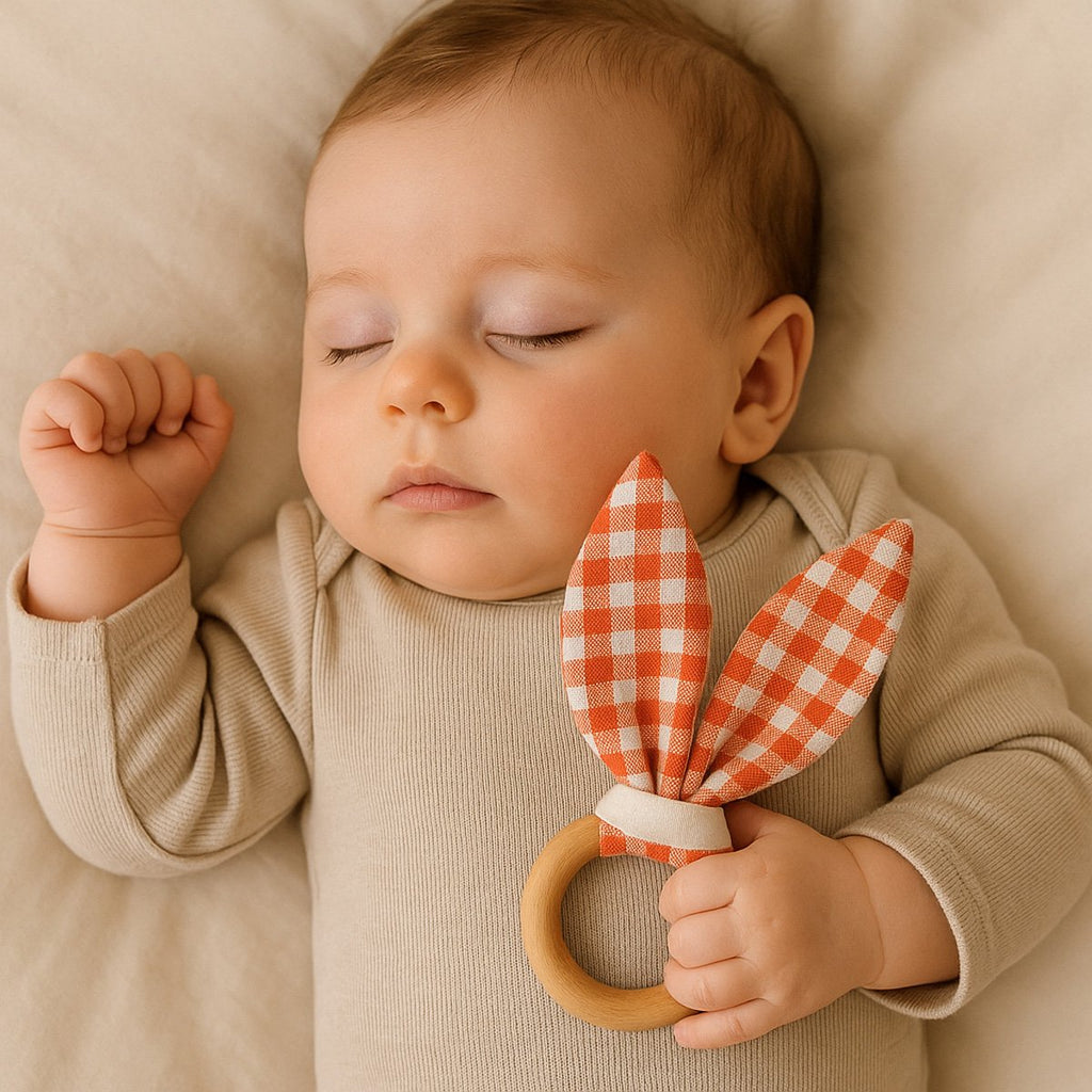 Gingham biologisch katoenen bijtring