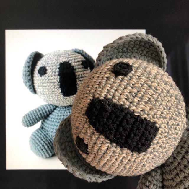 Luna-Leena koala Tommy - biologisch katoen - handgehaakt in Nepal