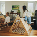 Kinderfeets Houten Pikler Driehoek / Triangle Klimrek / Klimdriehoek - Large