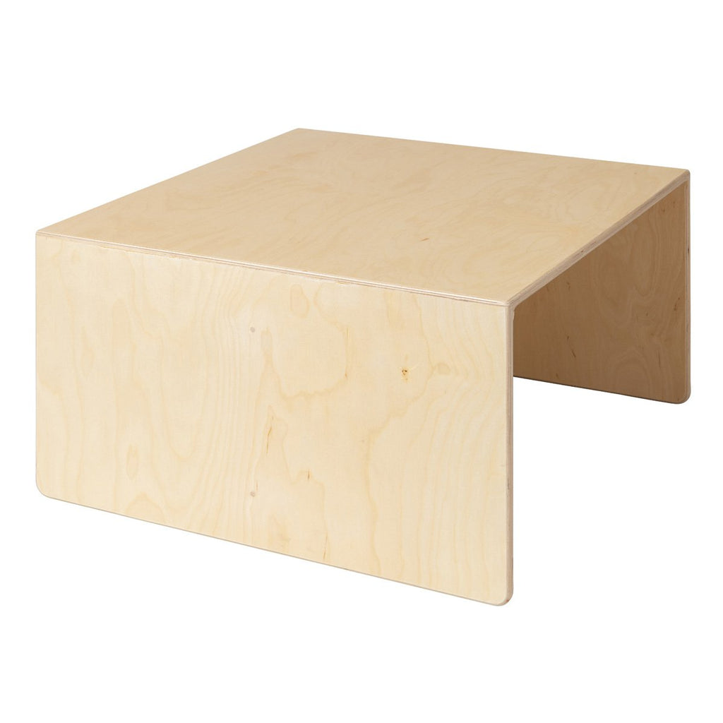 Van Dijk Toys houten kubustafel / kinderbank Naturel - 75x75x40cm (kinderopvang kwaliteit)