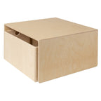 Van Dijk Toys houten kubustafel / kinderbank Naturel - 75x75x40cm (kinderopvang kwaliteit)