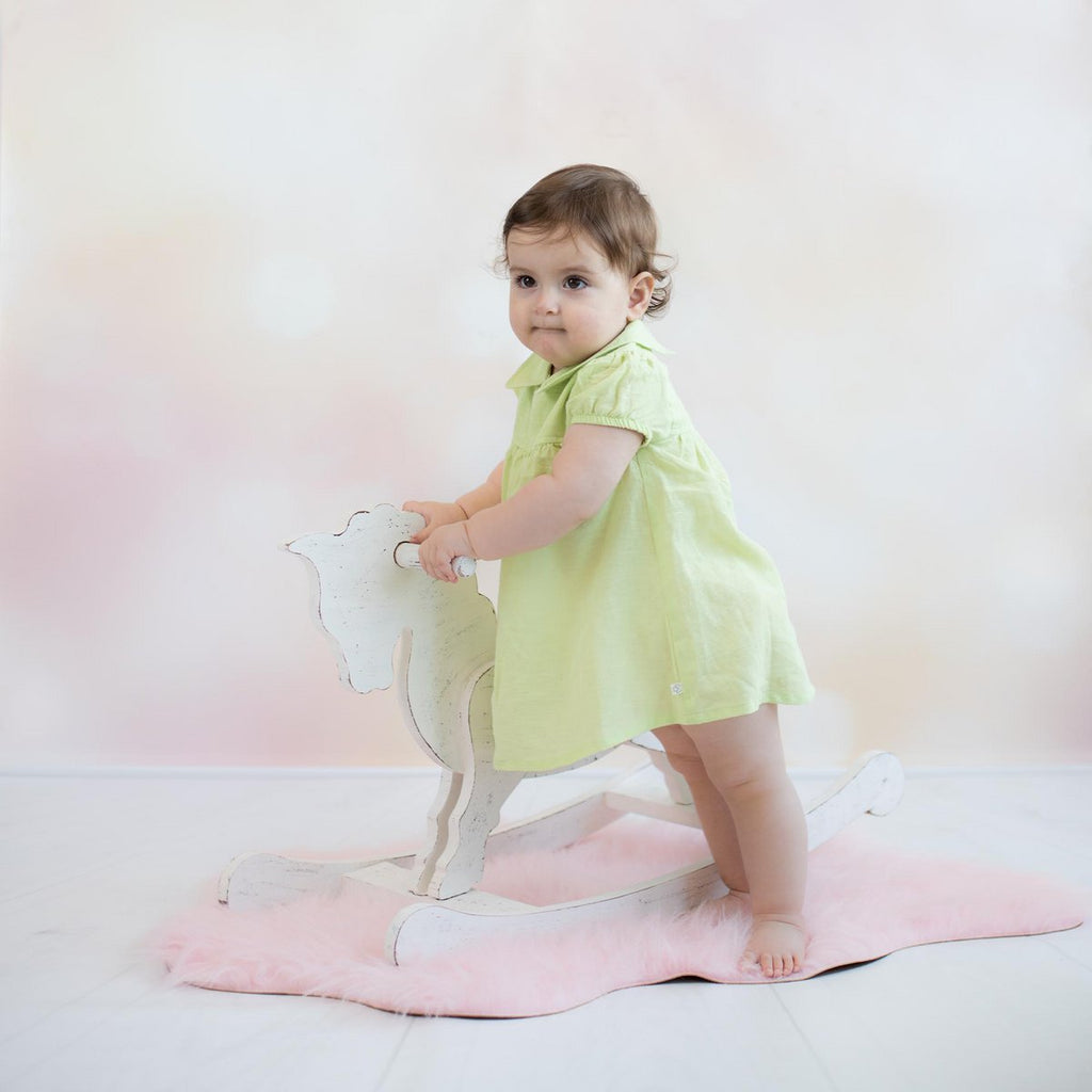 OrganicEra Organic Hemp Dress, Apple Green