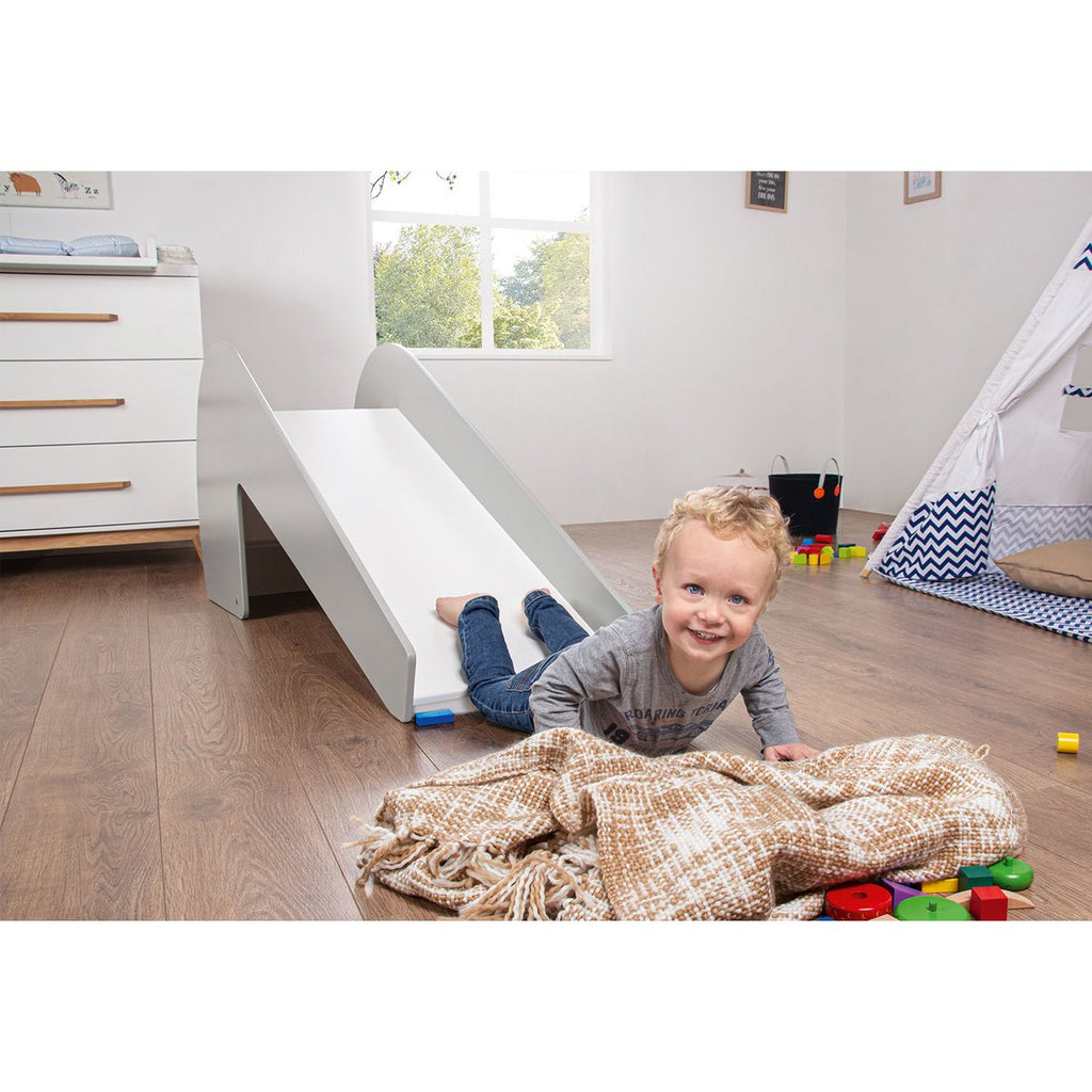 Indoor-slide "lotta", grijs/wit