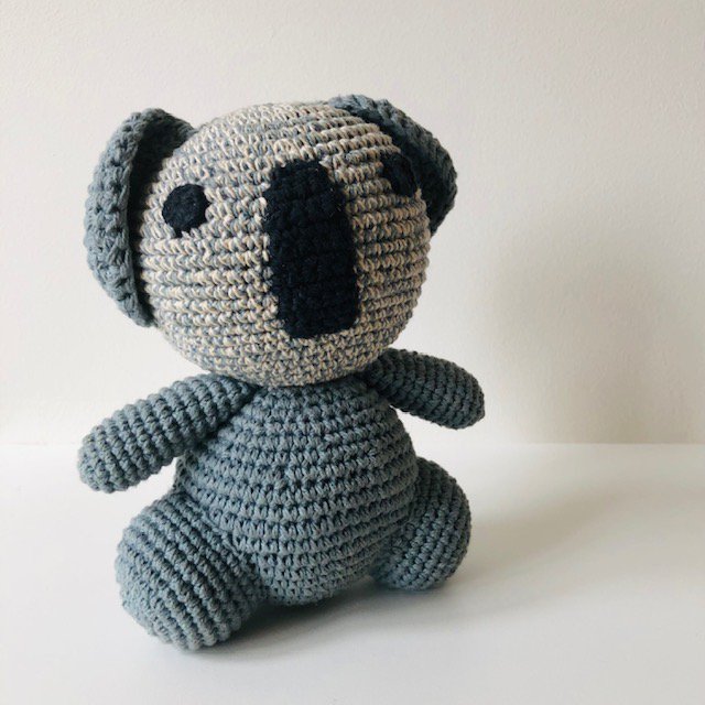 Luna-Leena koala Tommy - biologisch katoen - handgehaakt in Nepal