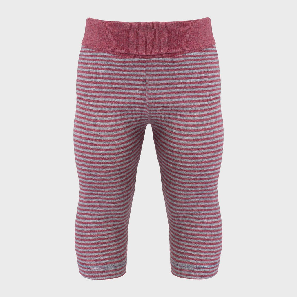 OrganicEra biologische babylegging, bordeaux - grijs gestreept