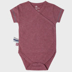 OrganicEra Organic Baby S/S Kimono Body, Bordeaux