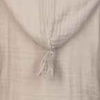 OrganicEra Organic Muslin Baby Bathrobe, 1-2 Years, Grey