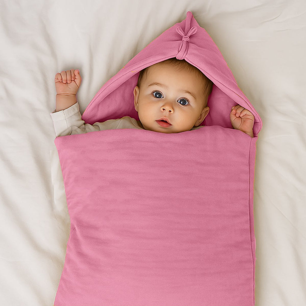 Biologisch katoenen babynestje roze