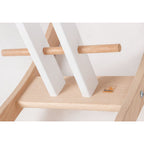 Rocking Horse "Pinolino" met ring, wit/natuurlijk