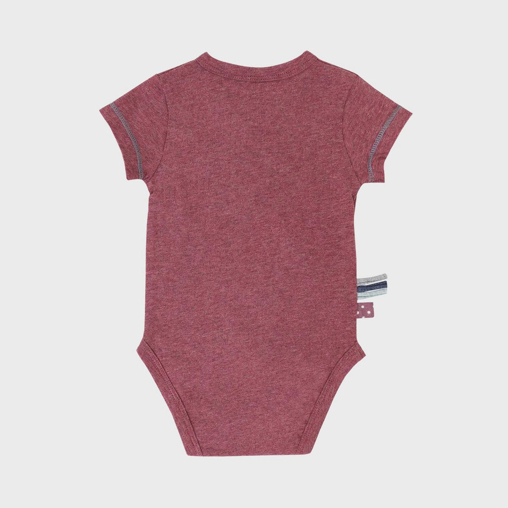 OrganicEra Organic Baby S/S Kimono Body, Bordeaux