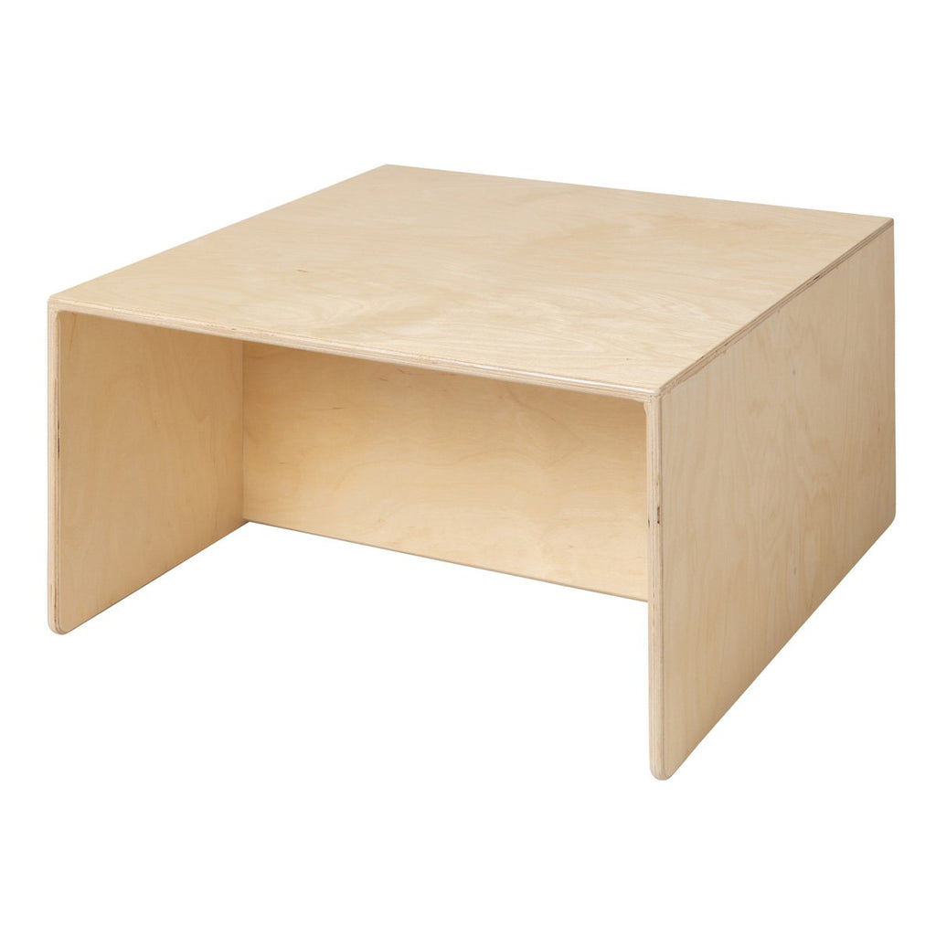 Van Dijk Toys houten kubustafel / kinderbank Naturel - 75x75x40cm (kinderopvang kwaliteit)