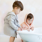 OrganicEra Organic Muslin Baby Bathrobe, 1-2 Years, Grey