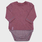 OrganicEra Organic Baby L/S T-shirt body, bordeaux