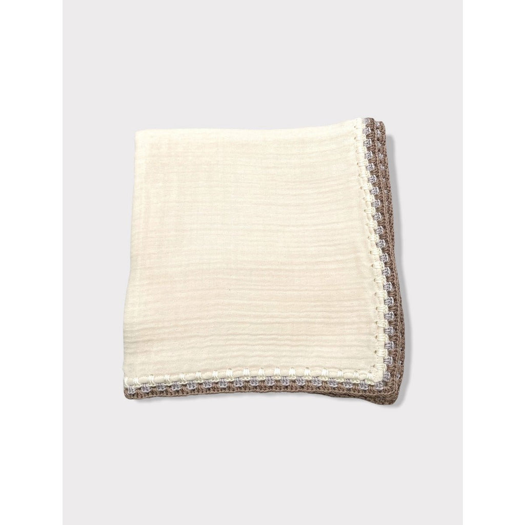 GEHAAKTE GOTS-certificaat mousseline deken