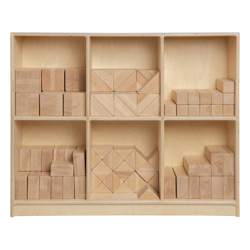 Van Dijk Toys houten kast voor Haagse blokkenset / blokkenkast (Kinderopvang kwaliteit)