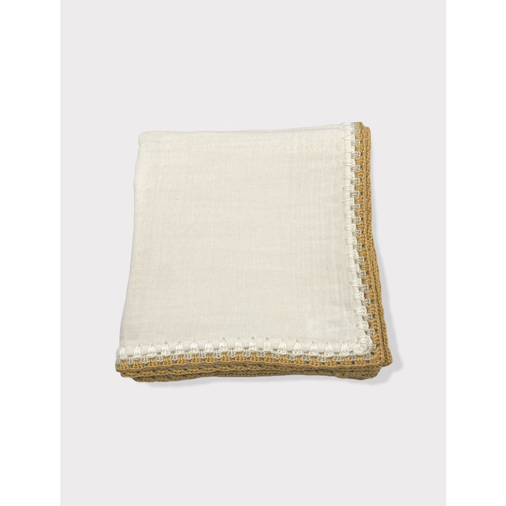 GEHAAKTE GOTS-certificaat mousseline deken