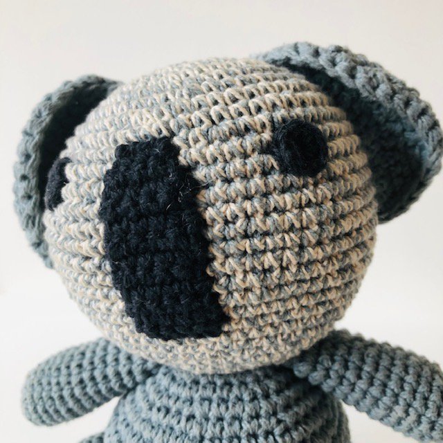 Luna-Leena koala Tommy - biologisch katoen - handgehaakt in Nepal