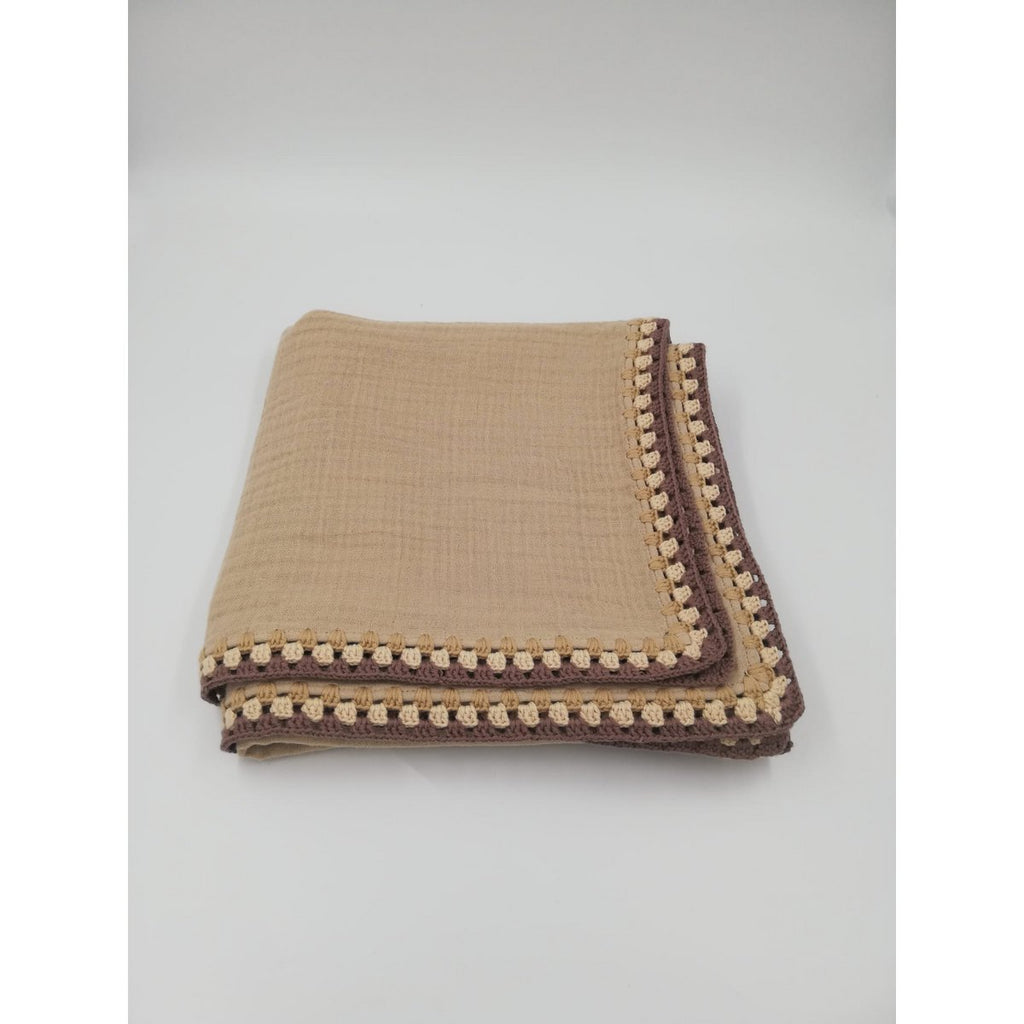 GEHAAKTE GOTS-certificaat mousseline deken