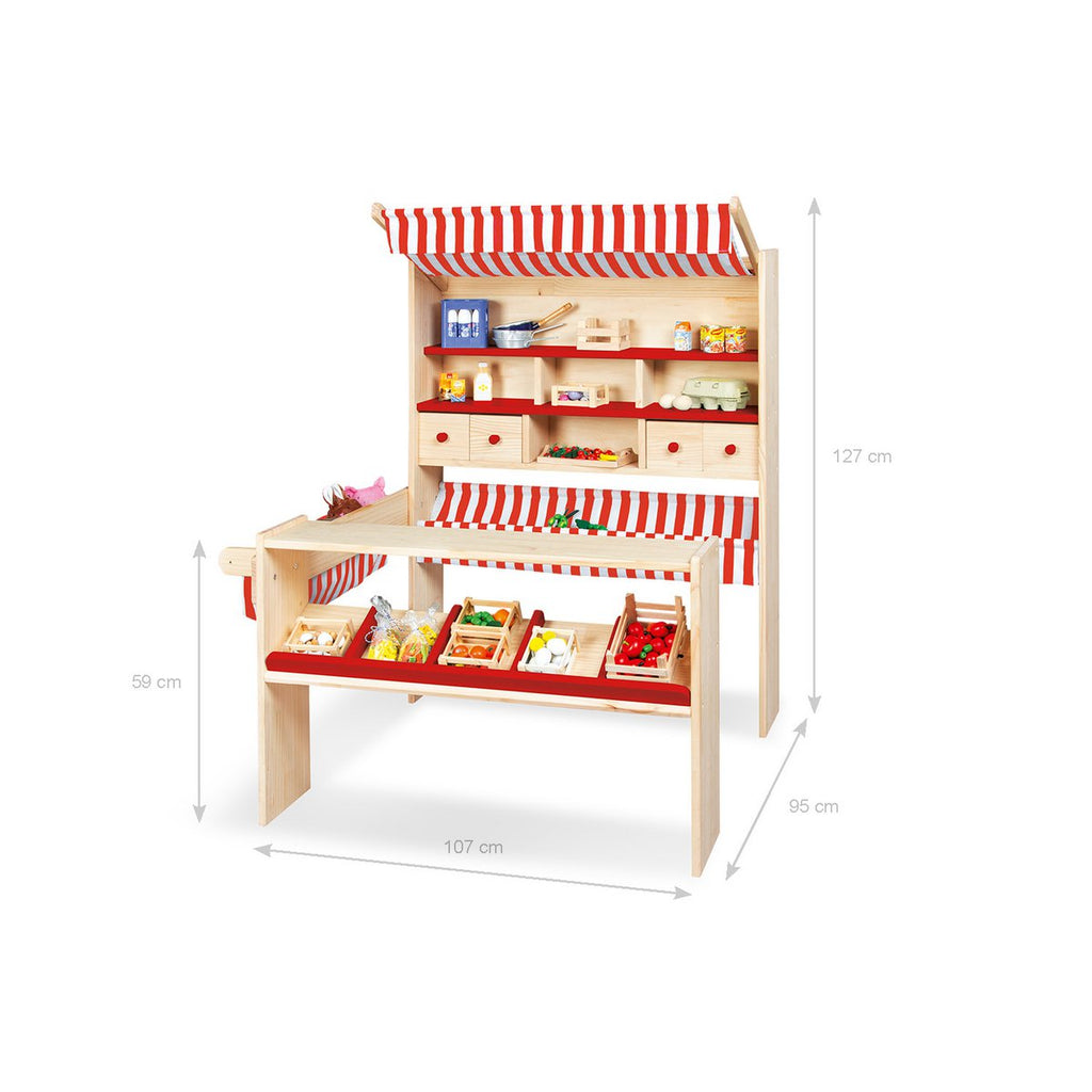 Marktstandaard "Lucy", rood
