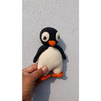 Luna-Leena pinguïn Olivia knuffel - biologisch katoen - handgehaakt in Nepal