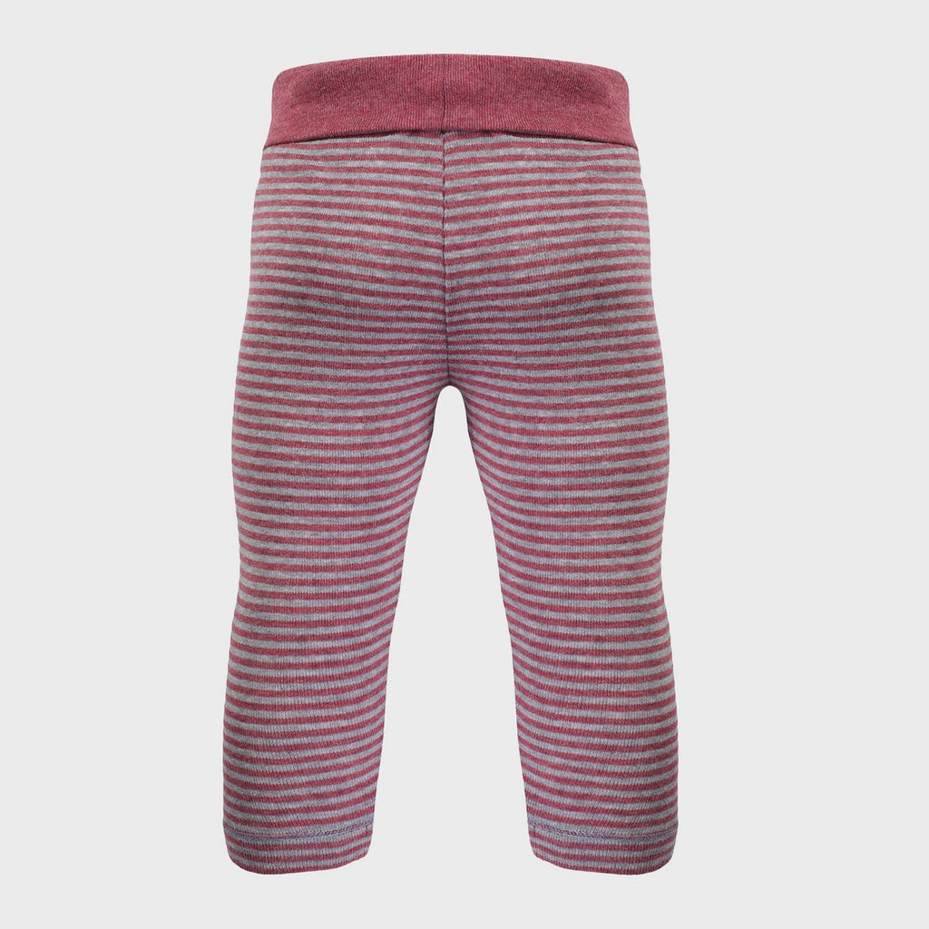 OrganicEra biologische babylegging, bordeaux - grijs gestreept