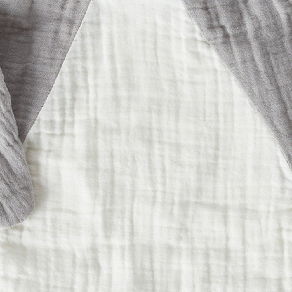OrganicEra, Organic Muslin Duck Toy, White- Grey